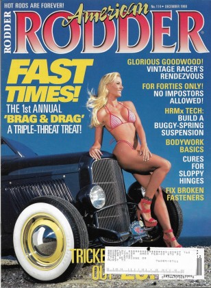 AMERICAN RODDER 1998 DEC - BRAG & DRAG, BUGGY-SPRING SUSP, GOODWOOD